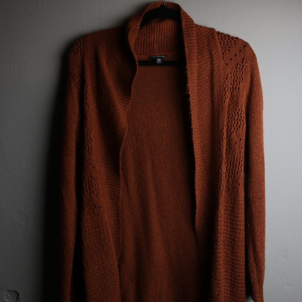 Torrid Burnt/Rustic Orange Knit Cardigan